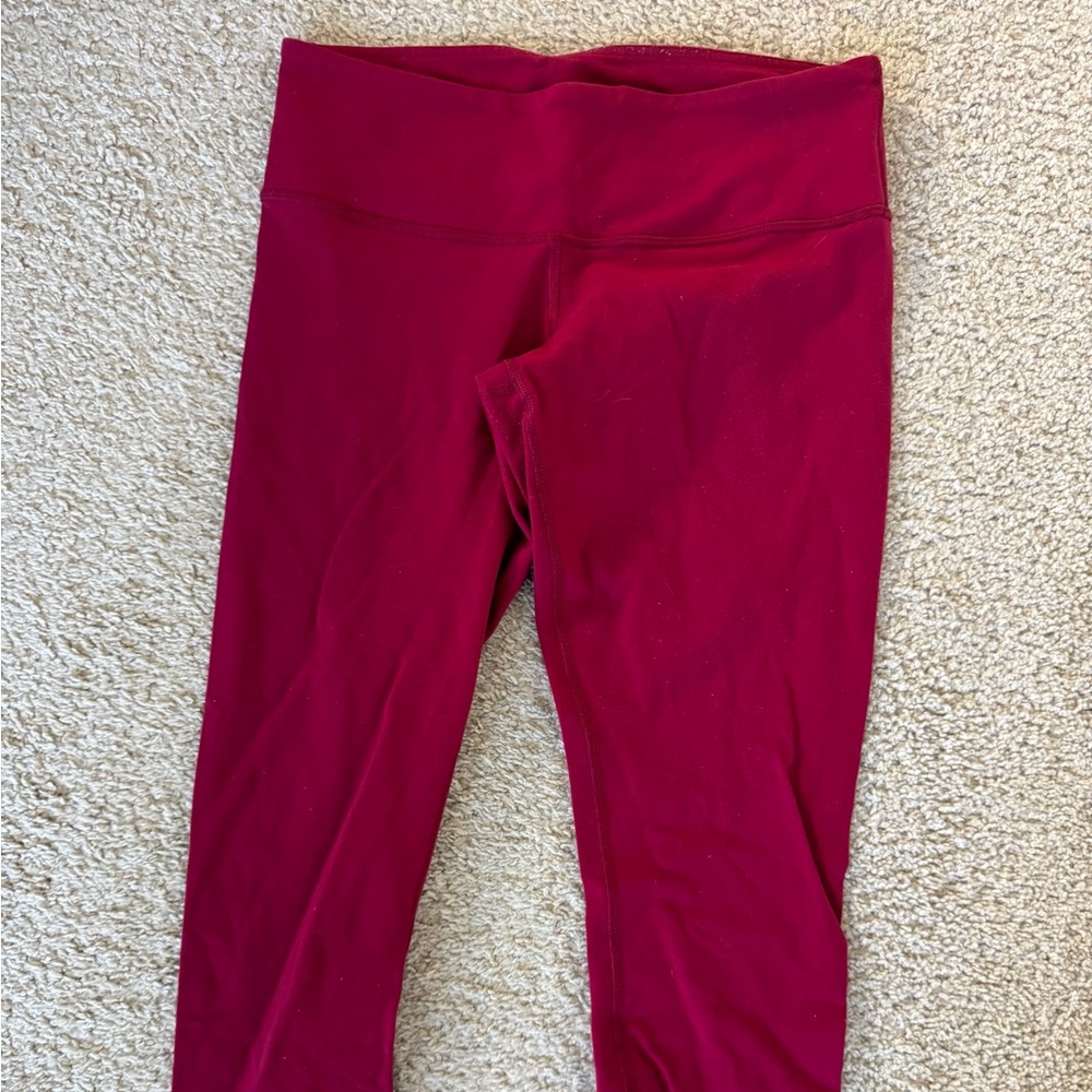 Lululemon Red Leggings